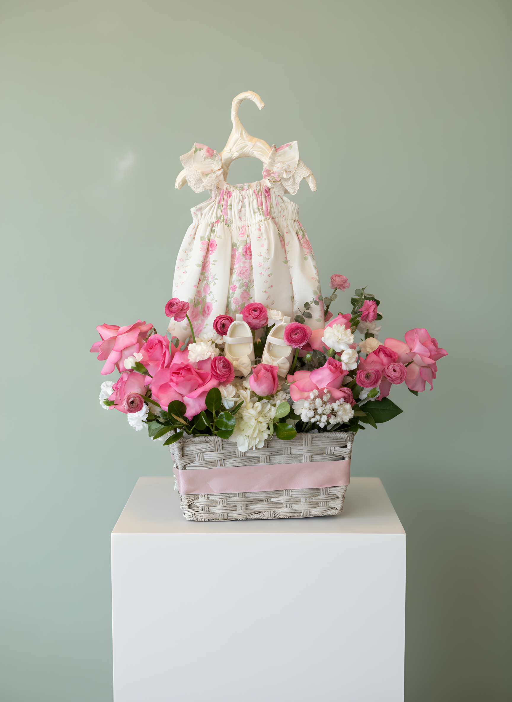 Baby Girl Garden Basket